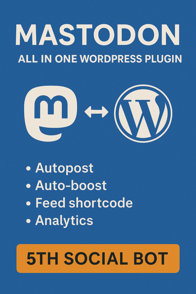 mastodon all in one wordpress plugin