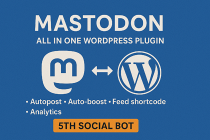 mastodon all in one wordpress plugin